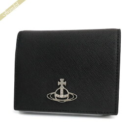 ヴィヴィアンウエストウッド Vivienne Westwood 財布 レディース 二つ折り財布 ブラック 51010024 SAFF N402 BLACK | コンビニ受取 ブランド