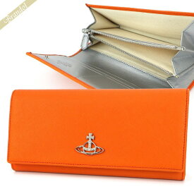 ヴィヴィアンウエストウッド Vivienne Westwood 財布 メンズ・レディース 長財布 オーブ オレンジ 51120005 SAFF F401 ORANGE | コンビニ受取 ブランド