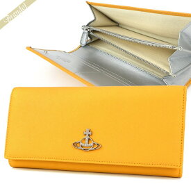 ヴィヴィアンウエストウッド Vivienne Westwood 財布 メンズ・レディース 長財布 オーブ イエロー 51120005 SAFF E401 YELLOW | コンビニ受取 ブランド