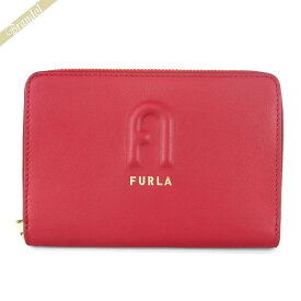 フルラ FURLA 財布 レディース 二つ折り財布 RITA レザー ラウンドファスナー レッド系 PDS7FRI E35000 RUB00 | コンビニ受取 ブランド
