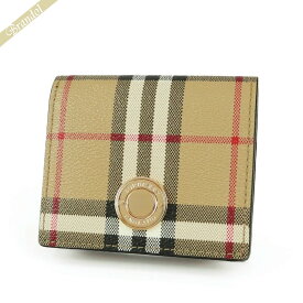 バーバリー BURBERRY 財布 レディース 二つ折り財布 ヴィンテージチェック ベージュ系 8070417 | ブランド