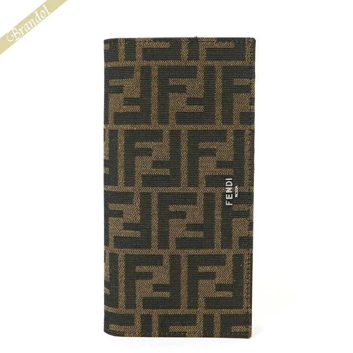 楽天市場】フェンディ FENDI 財布 メンズ 長財布 FF柄 ズッカ ブラウン 
