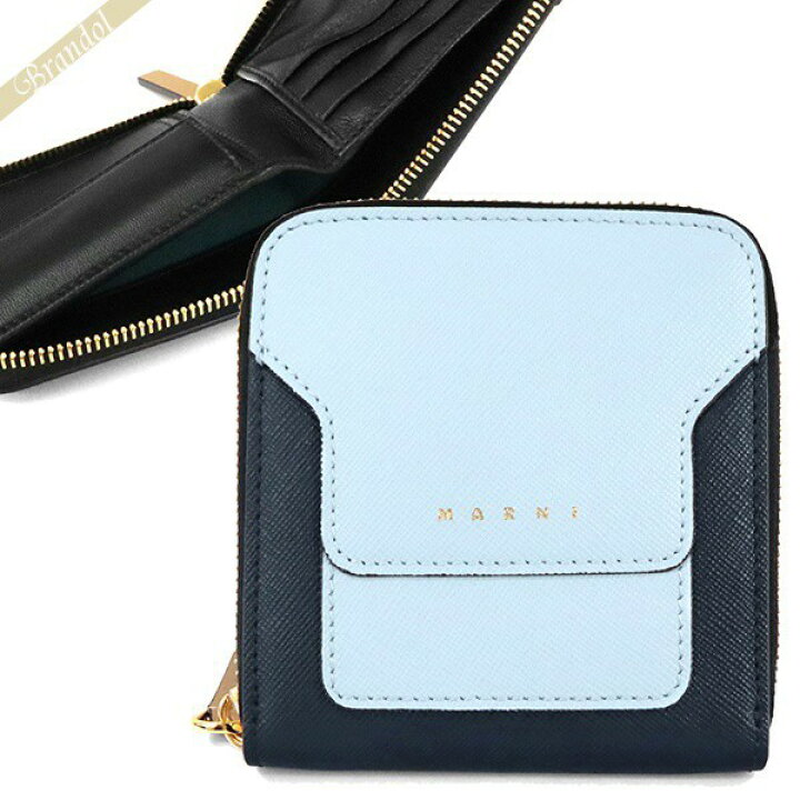 楽天市場】マルニ MARNI 財布 レディース 二つ折り財布 レザー 