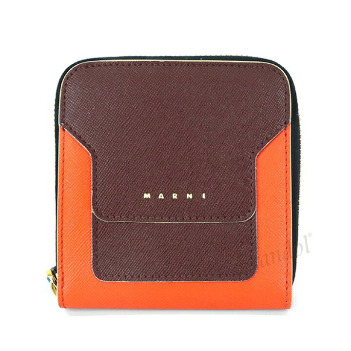 楽天市場】マルニ MARNI 財布 レディース 二つ折り財布 レザー 