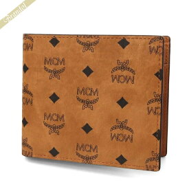 エムシーエム MCM 財布 メンズ 二つ折り財布 ヴィセトス柄 モノグラム ライトブラウン MXSAAVI01 CO001 | コンビニ受取 ブランド
