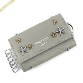 ジミーチュウ JIMMY CHOO レディース キーケース ネプチューン スタースタッズ レザー グレー NEPTUNE UUF 0222 | コンビニ受取 ブランド