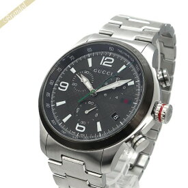 グッチ GUCCI メンズ腕時計 Gタイムレス 45mm クロノグラフ ブラウン×シルバー YA126238 | ブランド