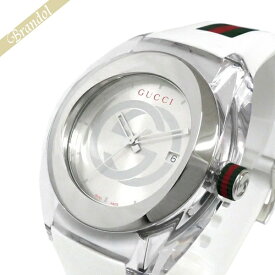 グッチ GUCCI メンズ腕時計 SYNC グッチシンク 46mm シルバー×ホワイト系 YA137102A | ブランド