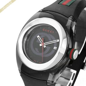 グッチ GUCCI メンズ・レディース 腕時計 SYNC グッチシンク 36mm ブラック×グリーン×レッド YA137301 | コンビニ受取 ブランド