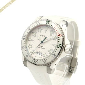 グッチ GUCCI メンズ腕時計 DIVE ダイブ 40mm ホワイト YA136337 | ブランド