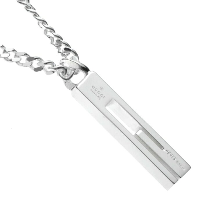 楽天市場 グッチ Gucci メンズ ネックレス スモールgモチーフ Gバー プレート ペンダント シルバー J8400 8106 コンビニ受取 Xcp9 Xcp2 海外ブランド専門店 Brandol