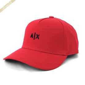 アルマーニエクスチェンジ ARMANI EXCHANGE メンズ 帽子 AX ロゴ キャップ レッド 954112 CC571 18475 | コンビニ受取 ブランド
