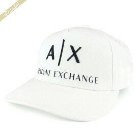 アルマーニエクスチェンジ ARMANI EXCHANGE メンズ 帽子 AX ロゴ キャップ ホワイト 954039 CC513 00812 | 2023年春夏新作 2023SS コンビニ受取 ブランド
