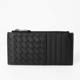 ボッテガヴェネタ BOTTEGA VENETA 財布 メンズ 小銭入れ カーフレザー イントレチャート 革編み フラグメントケース コインケース ブラック 566430 V47W1 1275 | ブランド