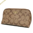 コーチ COACH ポーチ シグネチャー コスメポーチ ベージュ F53385 IMBDX | コーチアウトレット コンビニ受取 ブランド