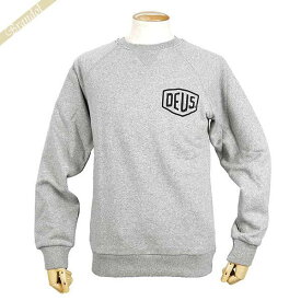 デウス・エクス・マキナ Deus Ex Machina スウェット メンズ バックロゴ 長袖 ［Sサイズ/Mサイズ/Lサイズ］ グレー T-DMW48259D GREY MARLE | コンビニ受取 ブランド