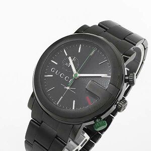 �O�b�` GUCCI �r���v �����Y G�N���m G-Chrono 42mm �u���b�N YA101331 | �u�����h