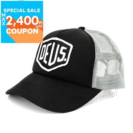 デウスエクスマキナ Deus Ex Machina 帽子 メンズ Baylands Trucker ロゴ メッシュ キャップ ブラック×グレー DMS07875 BLACK/GREY | コンビニ受取 ブランド【最大2400円クーポン7/9 18:59迄】