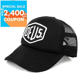 デウスエクスマキナ Deus Ex Machina 帽子 メンズ Baylands Trucker ロゴ メッシュ キャップ ブラック DMS07875 BLACK/WHITE | コンビニ受取 ブランド【最大2400円クーポン7/9 18:59迄】