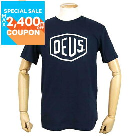 デウス・エクス・マキナ Deus Ex Machina Tシャツ メンズ 半袖 ロゴ ［Sサイズ/Mサイズ/Lサイズ］ ネイビー T-DMW41808E NAVY | コンビニ受取 ブランド【最大2400円クーポン7/9 18:59迄】