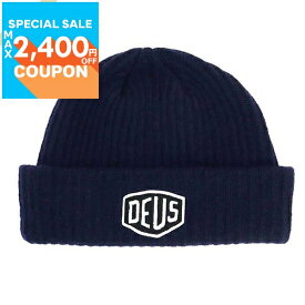 デウス・エクス・マキナ Deus Ex Machina 帽子 メンズ ロゴ ビーニー ニットキャップ ネイビー DMW47269 NAVY | コンビニ受取 ブランド【最大2400円クーポン7/9 18:59迄】