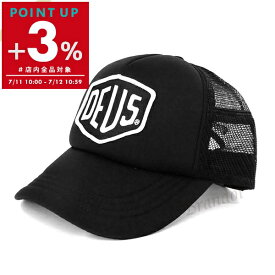 デウスエクスマキナ Deus Ex Machina 帽子 メンズ Baylands Trucker ロゴ メッシュ キャップ ブラック DMS07875 BLACK/WHITE | コンビニ受取 ブランド【ポイント3倍_7/12 10:59迄】