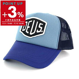 デウス・エクス・マキナ Deus Ex Machina 帽子 メンズ ロゴ メッシュキャップ マルチカラー ブルー系 DMS07875 BLUE NAVY | コンビニ受取 ブランド【ポイント3倍_7/12 10:59迄】