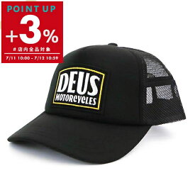デウス・エクス・マキナ Deus Ex Machina 帽子 メンズ ロゴ メッシュキャップ ブラック DMP2271541 BLACK | コンビニ受取 ブランド【ポイント3倍_7/12 10:59迄】