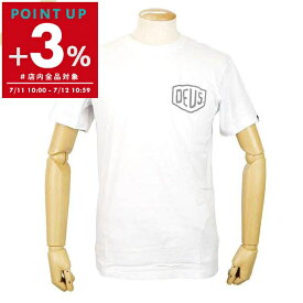 デウス・エクス・マキナ Deus Ex Machina Tシャツ メンズ 半袖 バックロゴ ［Sサイズ/Mサイズ/Lサイズ］ ホワイト T-DMW41808C WHITE | コンビニ受取 ブランド【ポイント3倍_7/12 10:59迄】