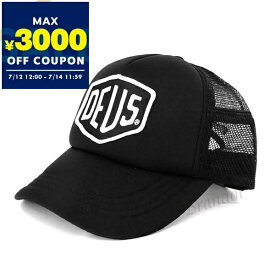 デウスエクスマキナ Deus Ex Machina 帽子 メンズ Baylands Trucker ロゴ メッシュ キャップ ブラック DMS07875 BLACK/WHITE | コンビニ受取 ブランド【最大3000円クーポン7/14 11:59迄】