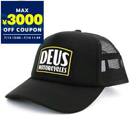 デウス・エクス・マキナ Deus Ex Machina 帽子 メンズ ロゴ メッシュキャップ ブラック DMP2271541 BLACK | コンビニ受取 ブランド【最大3000円クーポン7/14 11:59迄】
