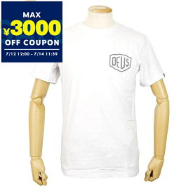 デウス・エクス・マキナ Deus Ex Machina Tシャツ メンズ 半袖 バックロゴ ［Sサイズ/Mサイズ/Lサイズ］ ホワイト T-DMW41808C WHITE | コンビニ受取 ブランド【最大3000円クーポン7/14 11:59迄】