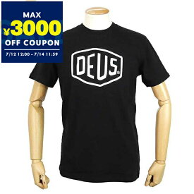 デウス・エクス・マキナ Deus Ex Machina Tシャツ メンズ 半袖 ロゴ ［Sサイズ/Mサイズ/Lサイズ］ ブラック T-DMW41808E BLACK | コンビニ受取 ブランド【最大3000円クーポン7/14 11:59迄】
