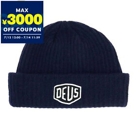 デウス・エクス・マキナ Deus Ex Machina 帽子 メンズ ロゴ ビーニー ニットキャップ ネイビー DMW47269 NAVY | コンビニ受取 ブランド【最大3000円クーポン7/14 11:59迄】