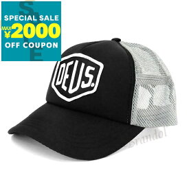 デウスエクスマキナ Deus Ex Machina 帽子 メンズ Baylands Trucker ロゴ メッシュ キャップ ブラック×グレー DMS07875 BLACK/GREY | コンビニ受取 ブランド【最大2000円クーポン7/17 23:59迄】