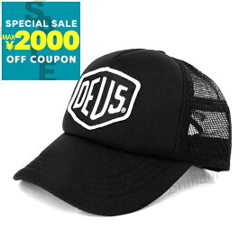 デウスエクスマキナ Deus Ex Machina 帽子 メンズ Baylands Trucker ロゴ メッシュ キャップ ブラック DMS07875 BLACK/WHITE | コンビニ受取 ブランド【最大2000円クーポン7/17 23:59迄】