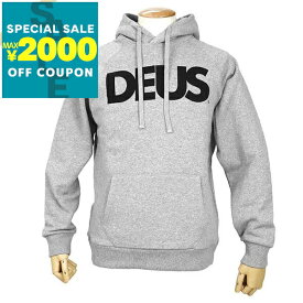 デウス・エクス・マキナ Deus Ex Machina パーカー メンズ ロゴ フーディ ［Sサイズ/Mサイズ/Lサイズ］ グレー DMF88526 GREY MARLE | コンビニ受取 ブランド【最大2000円クーポン7/17 23:59迄】