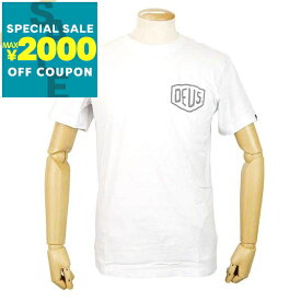 デウス・エクス・マキナ Deus Ex Machina Tシャツ メンズ 半袖 バックロゴ ［Sサイズ/Mサイズ/Lサイズ］ ホワイト T-DMW41808C WHITE | コンビニ受取 ブランド【最大2000円クーポン7/17 23:59迄】
