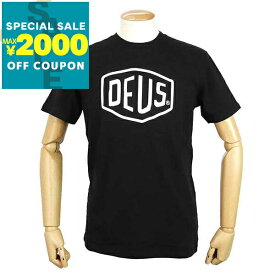 デウス・エクス・マキナ Deus Ex Machina Tシャツ メンズ 半袖 ロゴ ［Sサイズ/Mサイズ/Lサイズ］ ブラック T-DMW41808E BLACK | コンビニ受取 ブランド【最大2000円クーポン7/17 23:59迄】
