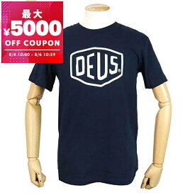 デウス・エクス・マキナ Deus Ex Machina Tシャツ メンズ 半袖 ロゴ ［Sサイズ/Mサイズ/Lサイズ］ ネイビー T-DMW41808E NAVY | コンビニ受取 ブランド【最大5000円クーポン8/6 10:59迄】