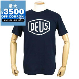 デウス・エクス・マキナ Deus Ex Machina Tシャツ メンズ 半袖 ロゴ ［Sサイズ/Mサイズ/Lサイズ］ ネイビー T-DMW41808E NAVY | コンビニ受取 ブランド【最大3500円クーポン8/8 23:59迄】