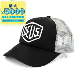 デウスエクスマキナ Deus Ex Machina 帽子 メンズ Baylands Trucker ロゴ メッシュ キャップ ブラック×グレー DMS07875 BLACK/GREY | コンビニ受取 ブランド【最大5000円クーポン8/11 10:59迄】