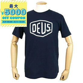 デウス・エクス・マキナ Deus Ex Machina Tシャツ メンズ 半袖 ロゴ ［Sサイズ/Mサイズ/Lサイズ］ ネイビー T-DMW41808E NAVY | コンビニ受取 ブランド【最大5000円クーポン8/11 10:59迄】