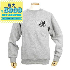 デウス・エクス・マキナ Deus Ex Machina スウェット メンズ バックロゴ 長袖 ［Sサイズ/Mサイズ/Lサイズ］ グレー T-DMW48259D GREY MARLE | コンビニ受取 ブランド【最大5000円クーポン8/11 10:59迄】