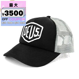 デウスエクスマキナ Deus Ex Machina 帽子 メンズ Baylands Trucker ロゴ メッシュ キャップ ブラック×グレー DMS07875 BLACK/GREY | コンビニ受取 ブランド【最大3500円クーポン8/14 23:59迄】
