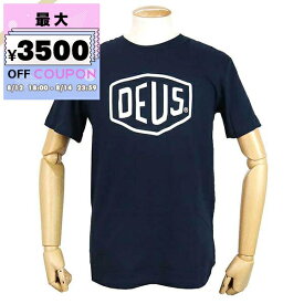 デウス・エクス・マキナ Deus Ex Machina Tシャツ メンズ 半袖 ロゴ ［Sサイズ/Mサイズ/Lサイズ］ ネイビー T-DMW41808E NAVY | コンビニ受取 ブランド【最大3500円クーポン8/14 23:59迄】