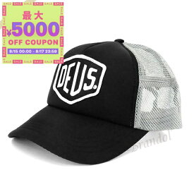 デウスエクスマキナ Deus Ex Machina 帽子 メンズ Baylands Trucker ロゴ メッシュ キャップ ブラック×グレー DMS07875 BLACK/GREY | コンビニ受取 ブランド【最大5000円クーポン8/17 23:59迄】