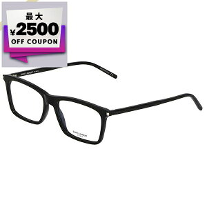 サンローラン SAINT LAURENT メガネ フレーム メンズ レディース スクエア型 セルフレーム ブラック SL296 001 | コンビニ受取 ブランド【最大2500円クーポン 10/29 23:59迄】