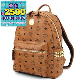 エムシーエム MCM リュックサック メンズ レディース ヴィセトス柄 モノグラム サイドスタッズ付 バックパック ライトブラウン MMKAAVE15 CO001 | ブランド【最大2500円クーポン 11/12 23:59迄】