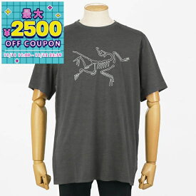 アークテリクス ARC'TERYX Tシャツ メンズ 半袖 コーマック ロゴ Cormac Logo ［Sサイズ/Mサイズ/Lサイズ/XLサイズ］ チャコール X000009726 Black Heather | コンビニ受取 ブランド【最大2500円クーポン 11/12 23:59迄】